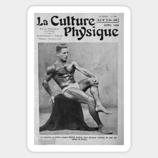 La Culture Physique - Vintage Physique Muscle Male Model Magazine Cover Sticker